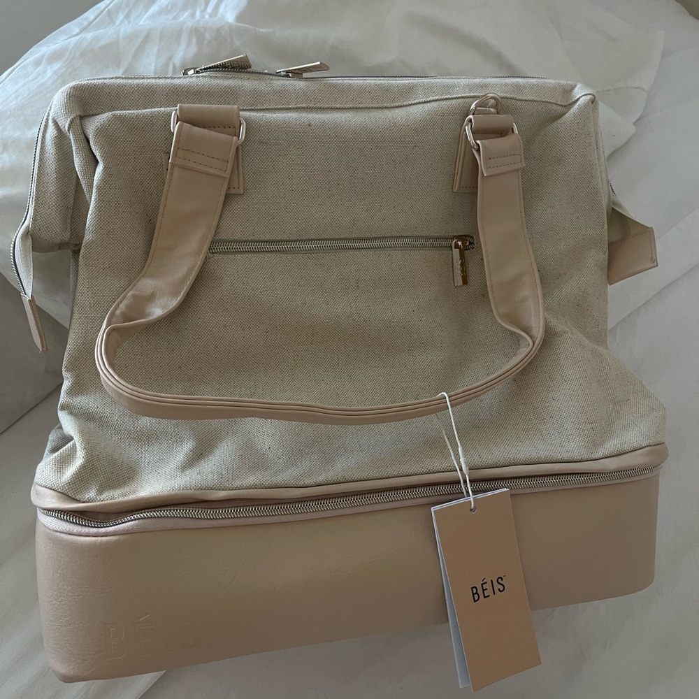 BEIS The mini weekend Bag in Beige TRAVEL CARRY ON
